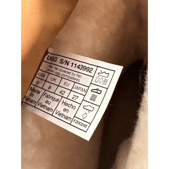 New Sz 9 Men's UGG Classic Short Weather Hybrid Chestnut Big Sky Blue 1143992 - Picture 5 of 7